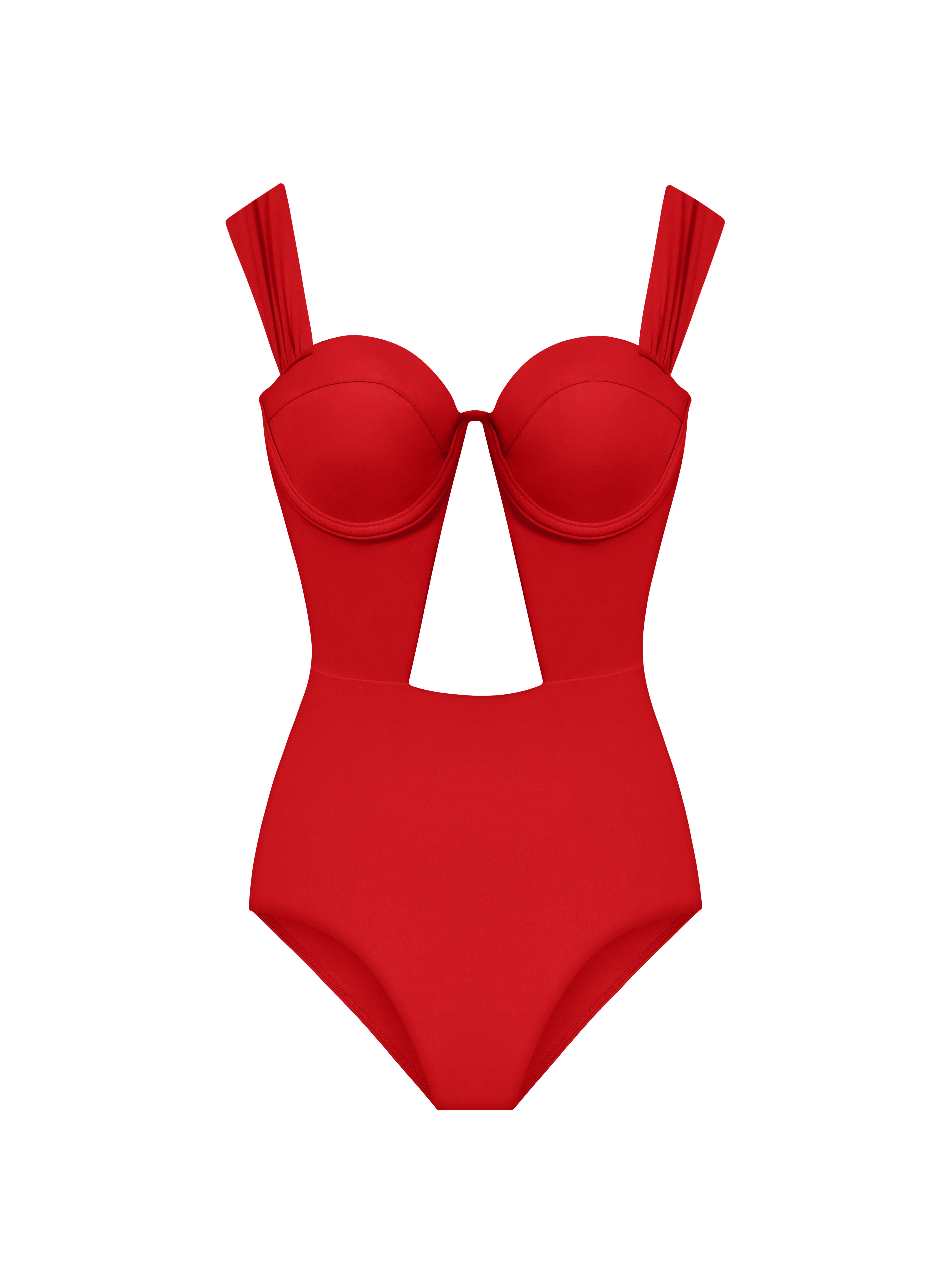 The Bustier Bodysuit Antibes Red – Arabella London